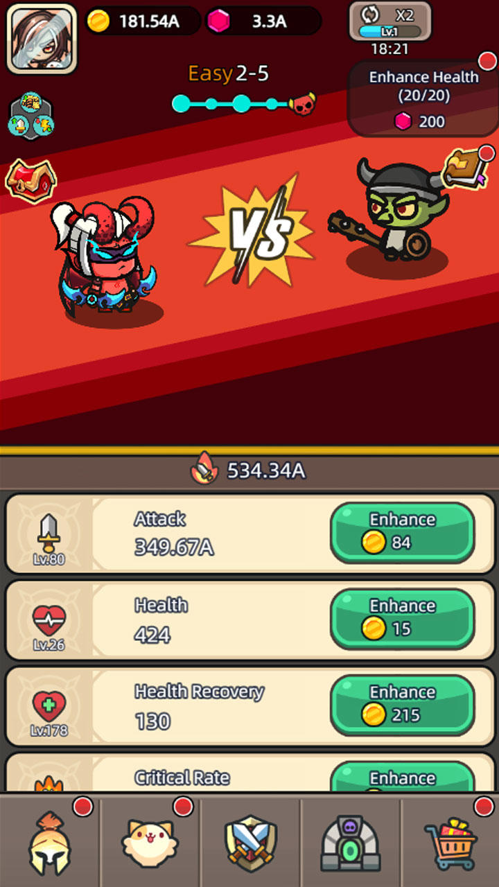 Legend of Nonstop : Idle RPG Game Screenshot