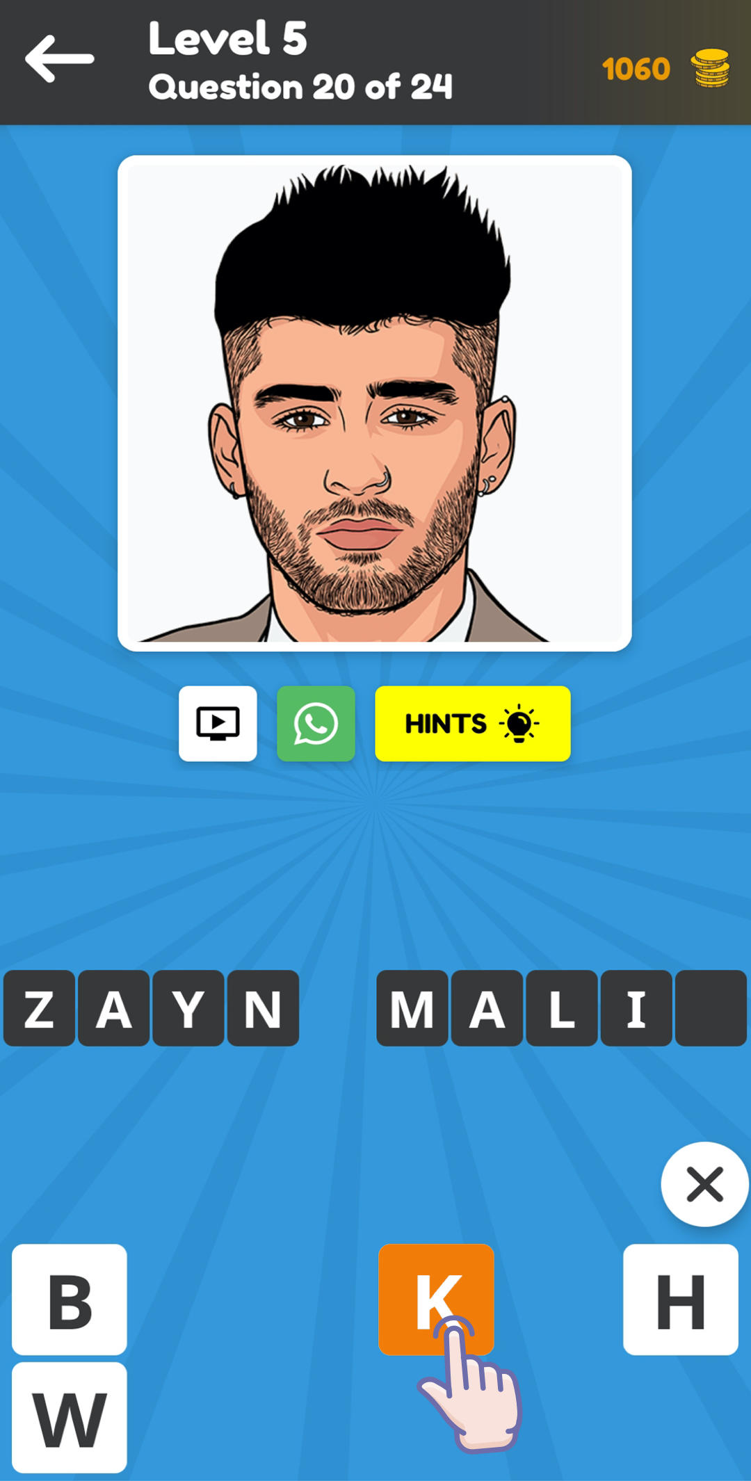 Screenshot of Quiz: Guess the Celeb 2021, Celebrities Game