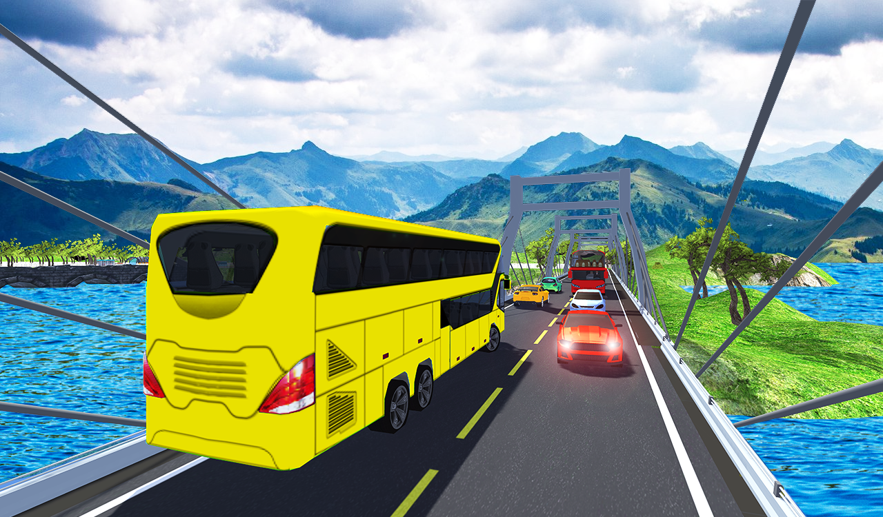 Offroad Coach Bus Driving Simulator 3D ゲームのスクリーンショット