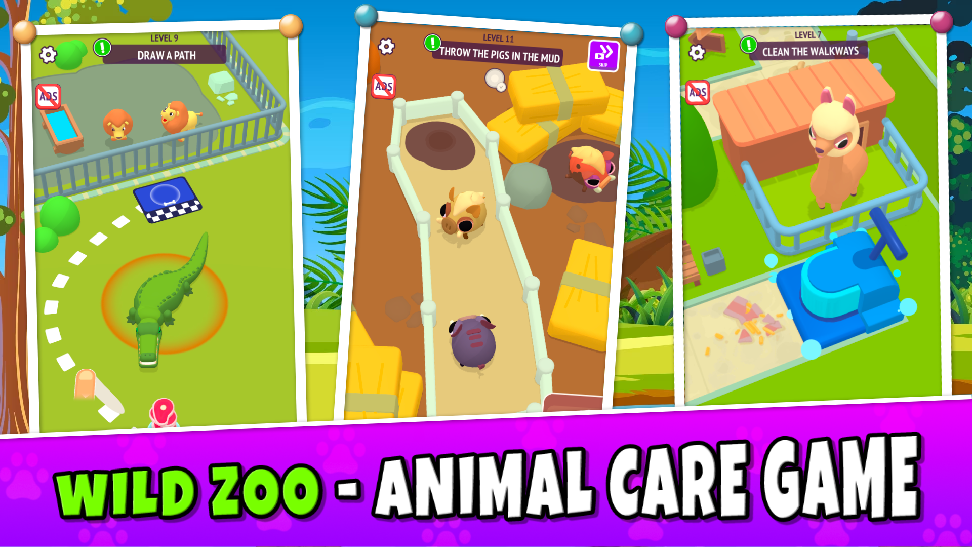 Wild Zoo - Animal Care Game Screenshot