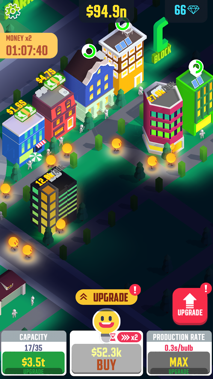 Screenshot 4 of Idle Light City: Clicker Games 