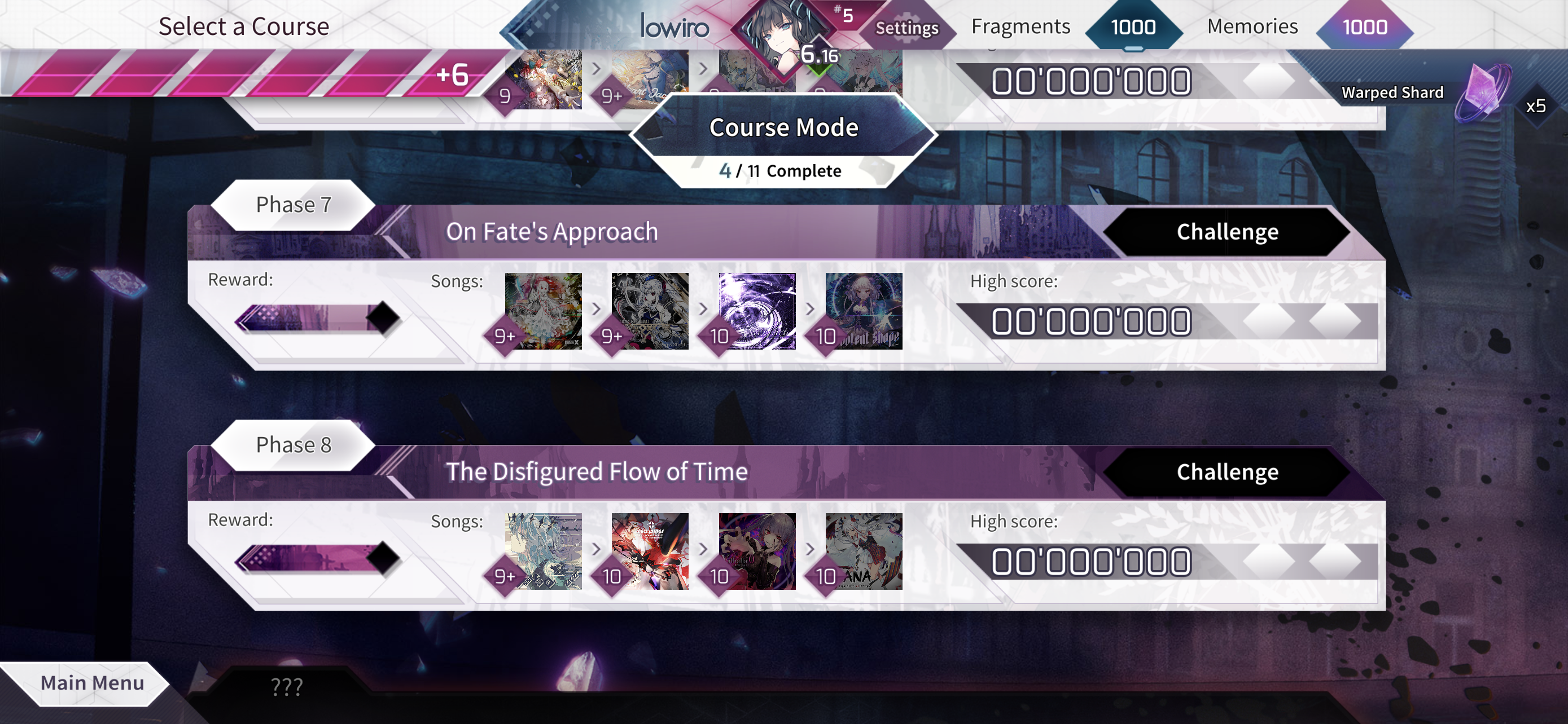 Arcaea Game Screenshot