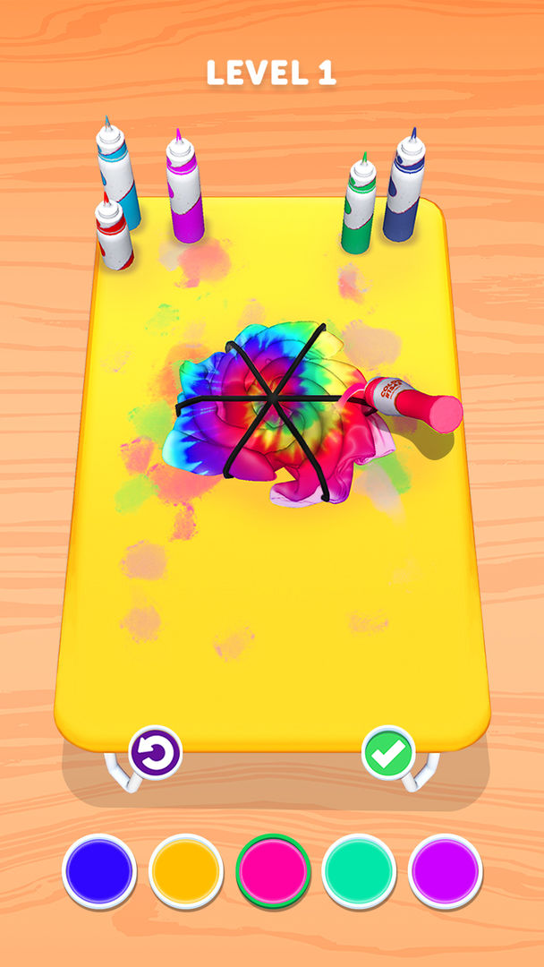 Tie Dye screenshot game