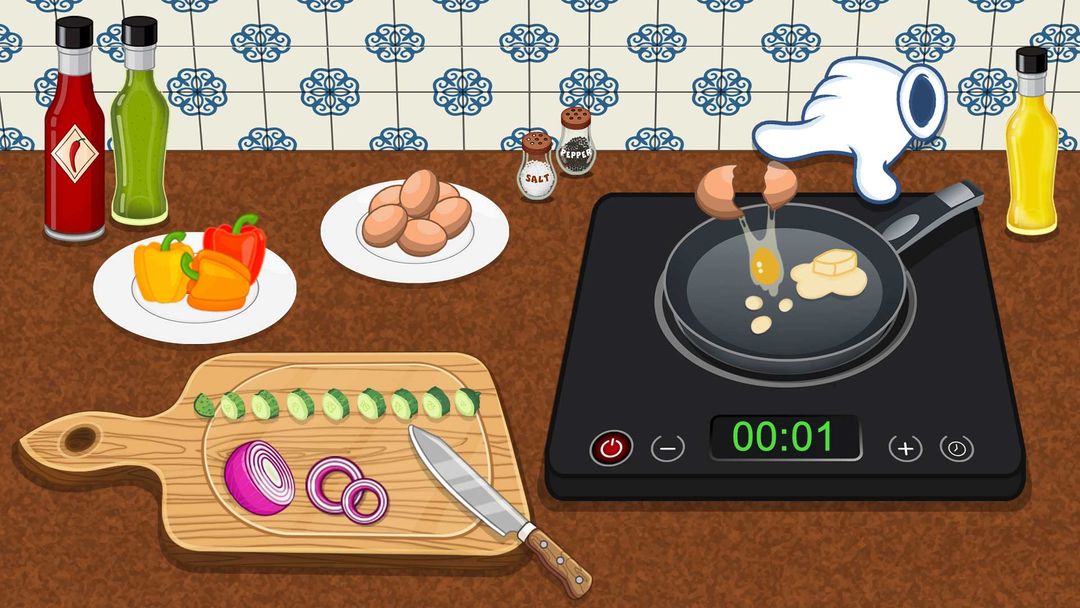 墨西哥派對：兒童烹飪遊戲遊戲截圖