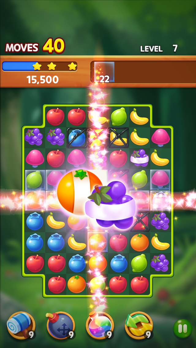 Screenshot 1 of Fruit Magic Master: 匹配3益智遊戲 1.0.8