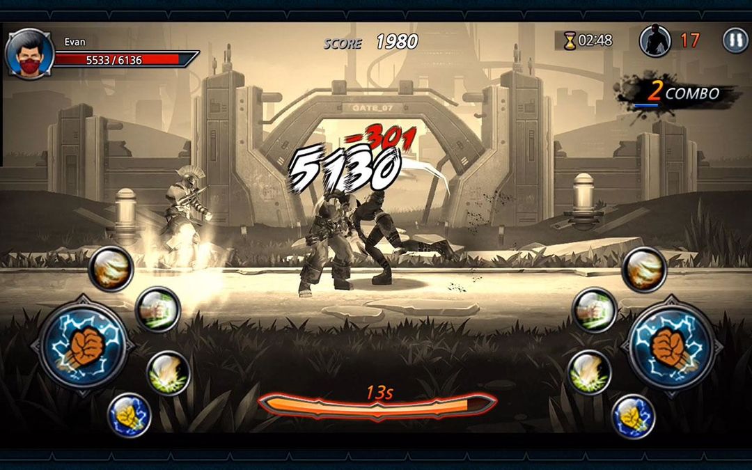 One Finger Death Punch 3D ภาพหน้าจอเกม
