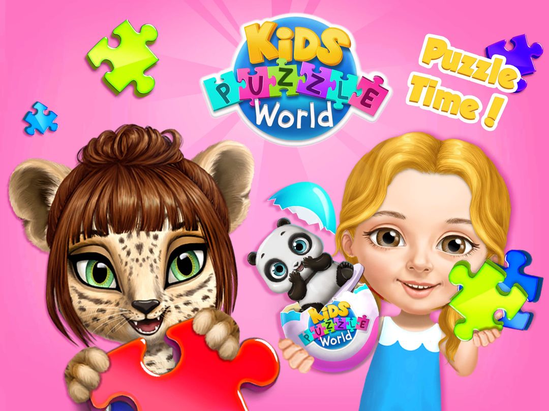 Kids Puzzle World - Free Animal & School Jigsaws ภาพหน้าจอเกม