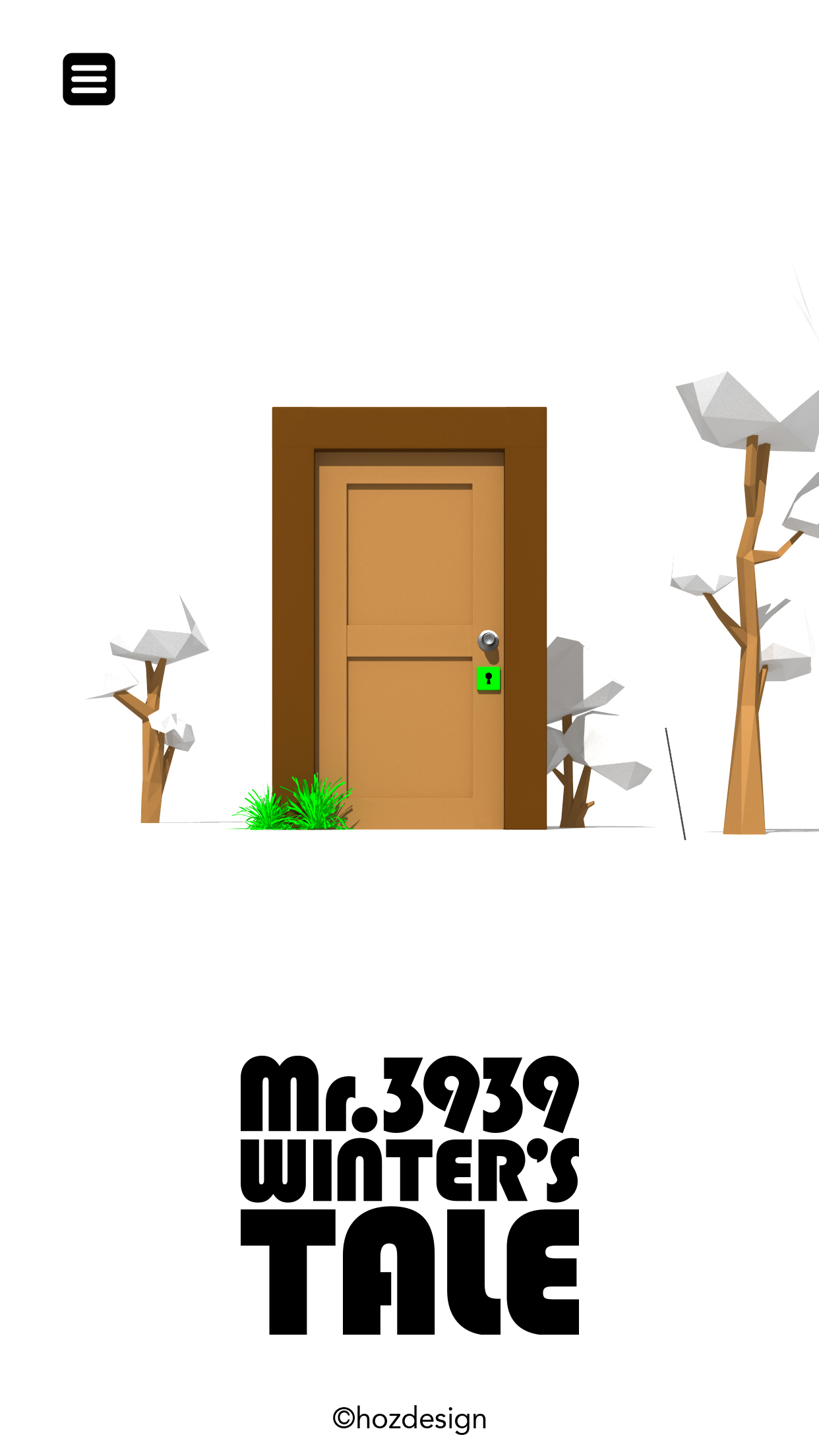Escape game "Winter's Tale" Game Screenshot