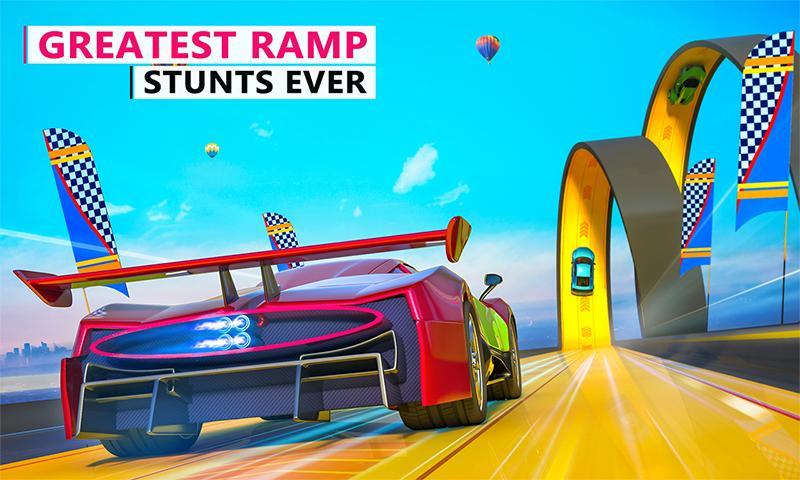 Cuplikan Layar Game Xtreme Car Stunt Race Car Game