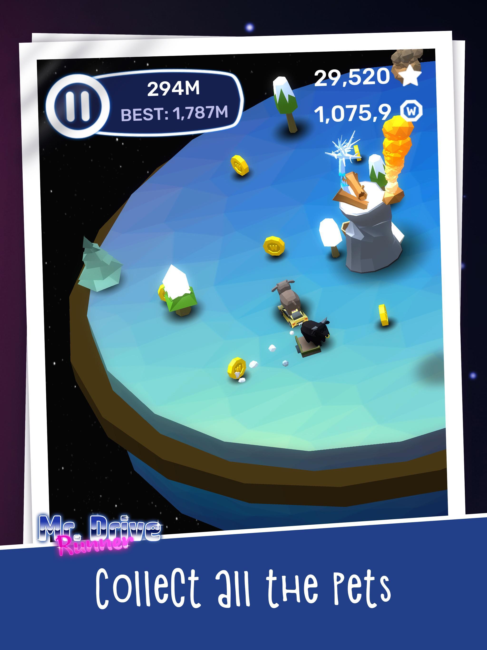 Mr. Drive Runner - farmer fight the meteor rain Game Screenshot