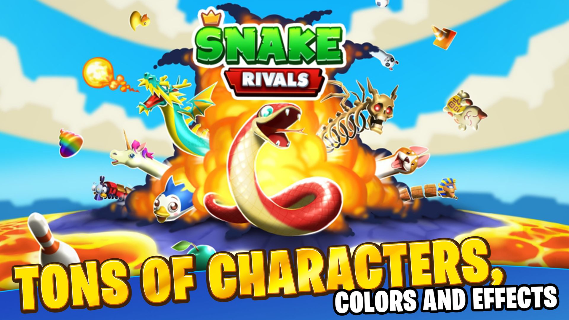 Screenshot of Snake Rivals – New Multiplayer Games