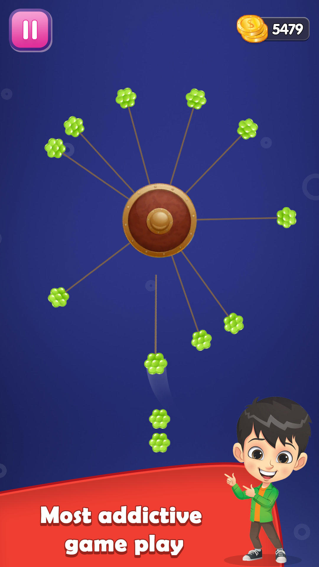 aa Games: Pinit Spin Circle 게임 스크린 샷