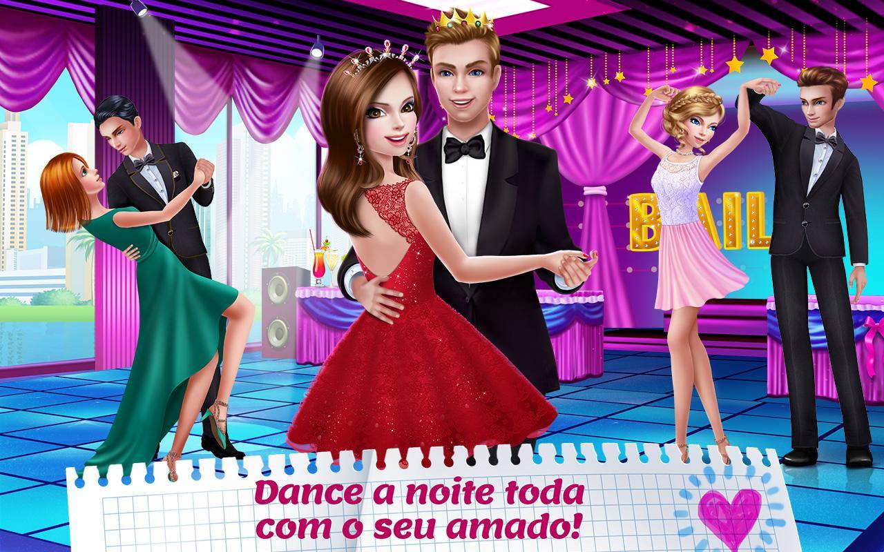 Captura de Tela do Jogo Namoro no Colégio — Amor Total