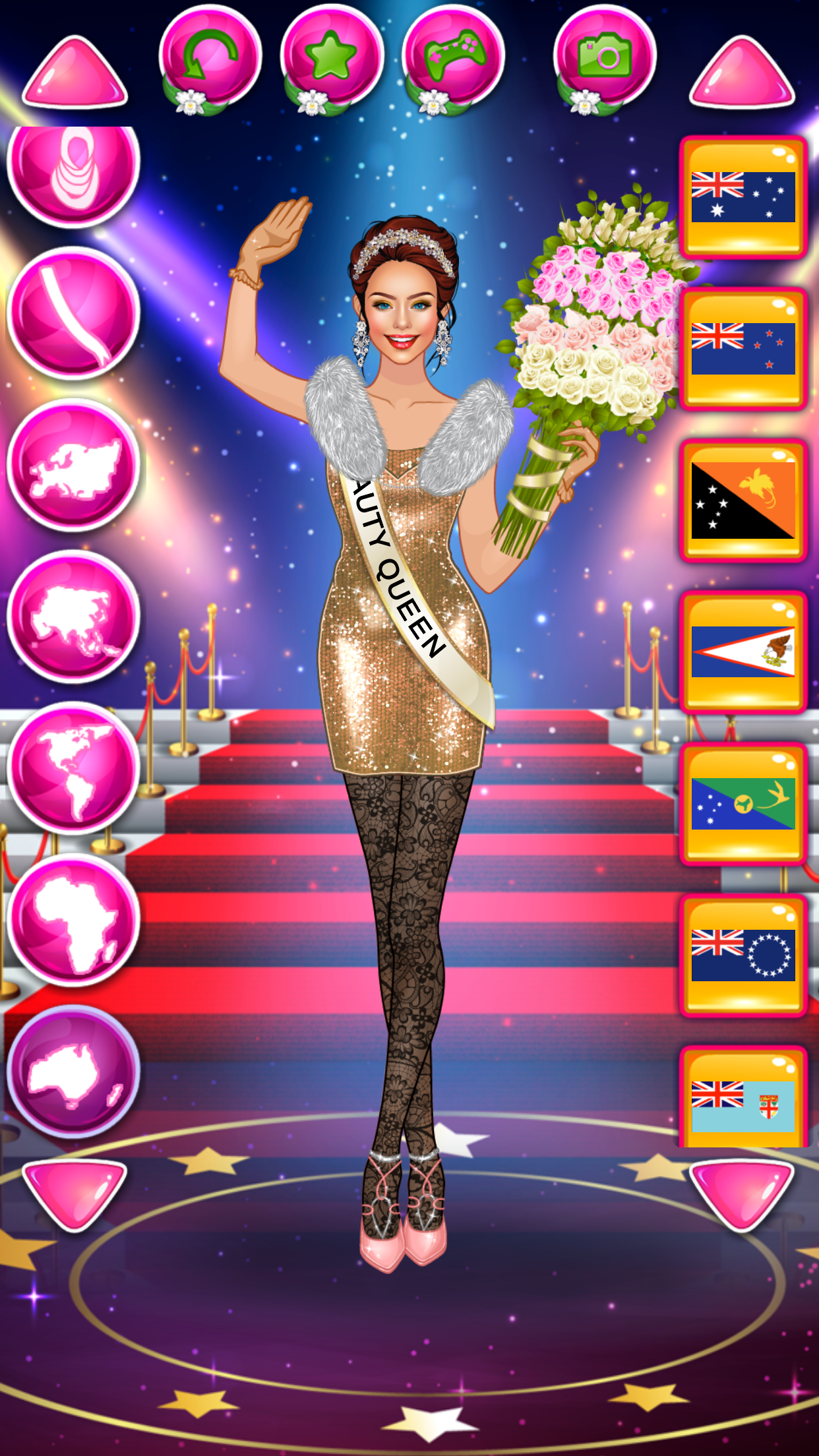 Beauty Queen Dress Up Games Game Screenshot