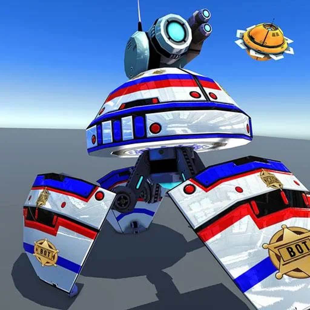 US Police Robot Shooting Games Game Screenshot