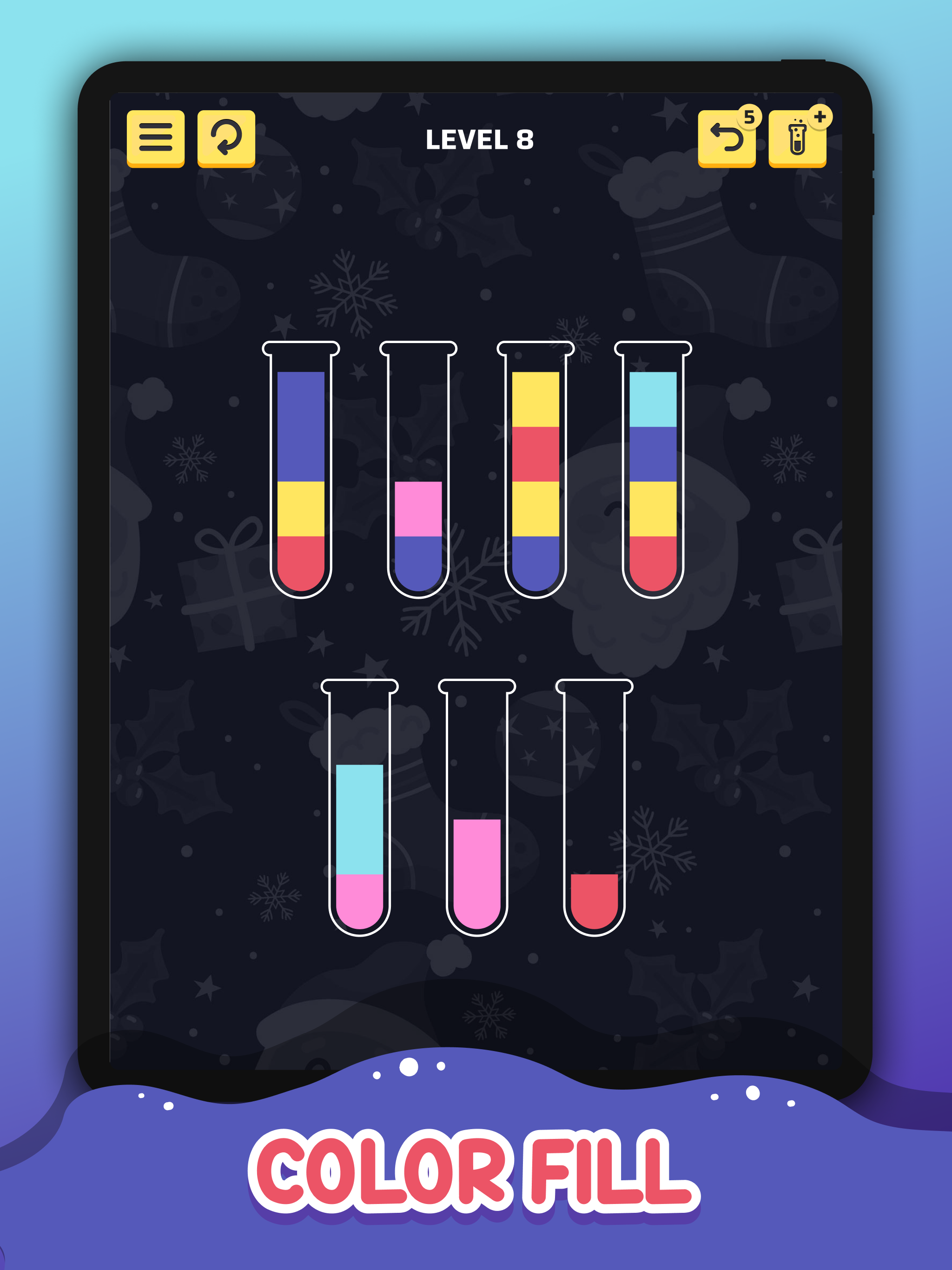 Screenshot of Water Sort Puzzle Sorting Game
