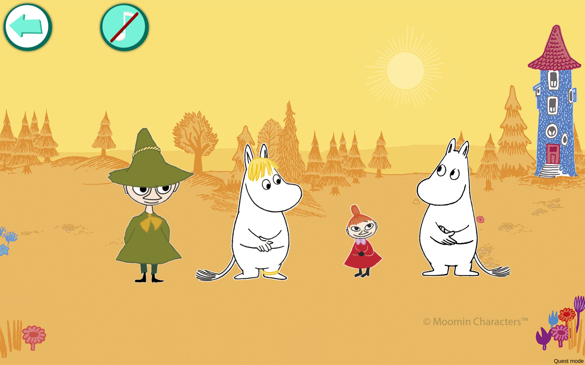 Moomin Language School English screenshot game