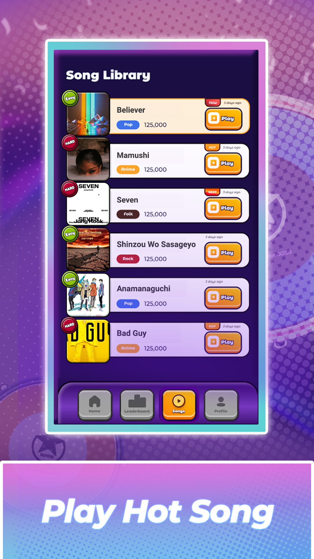 Drum Star - Beat Master Game Screenshot