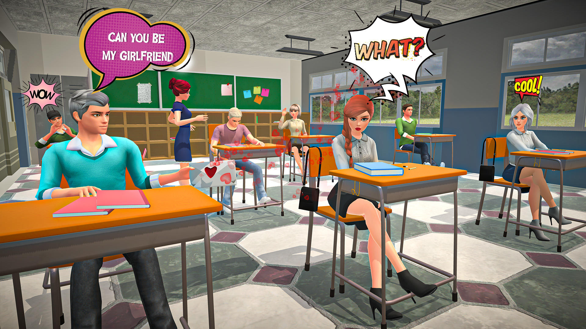 Virtual Girlfriend Crush Lover Game Screenshot