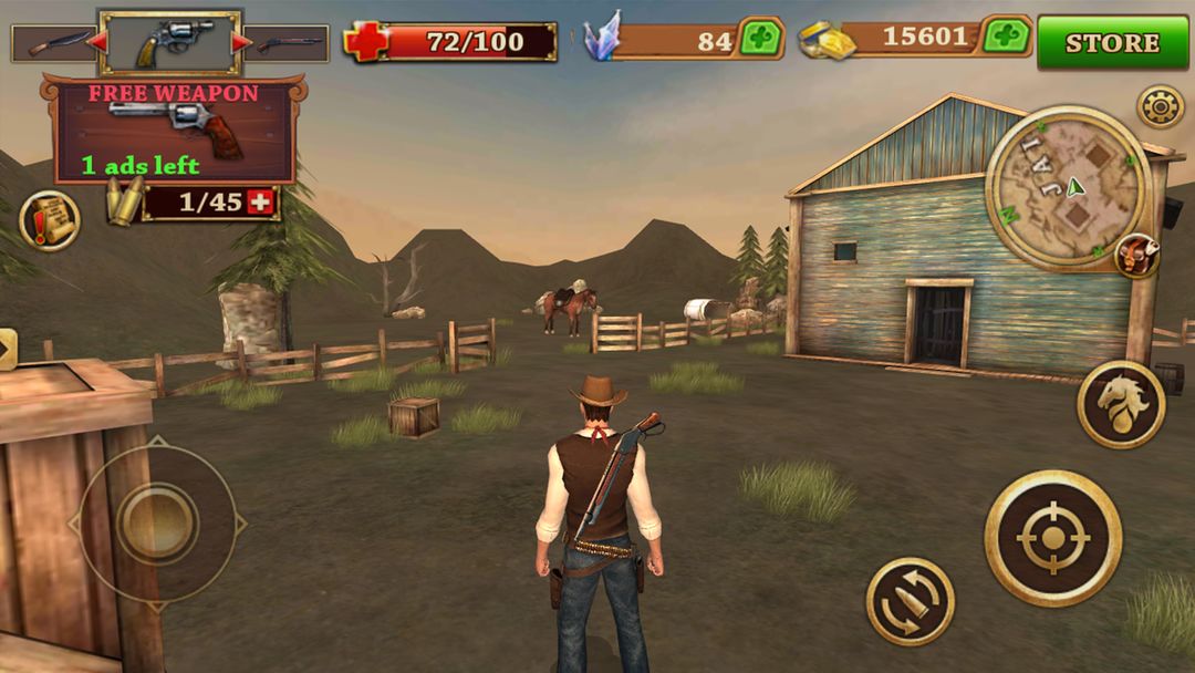 Cowboy Hunting: Dead Shooter ภาพหน้าจอเกม