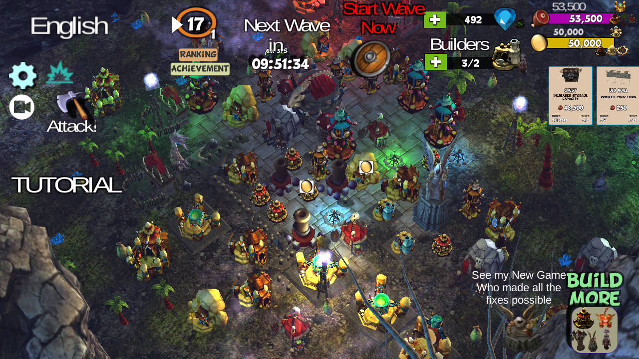 ☣️ Clash Of Orcs ⛺️ City Building Defense War TD Game Screenshot