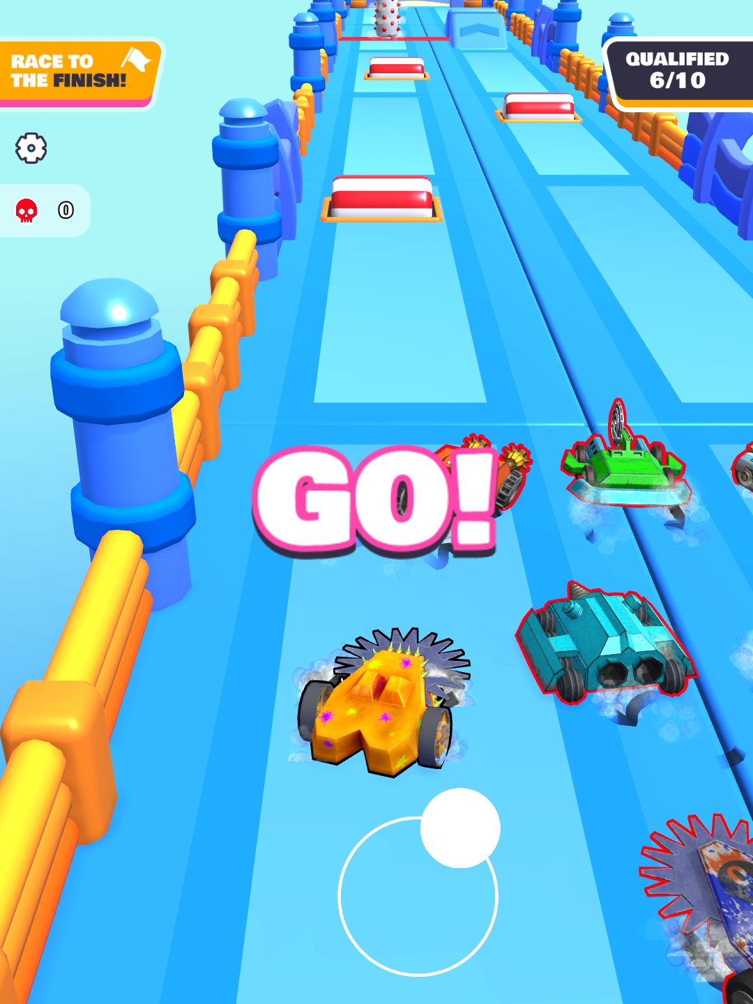 Robo Race Wars Game Screenshot