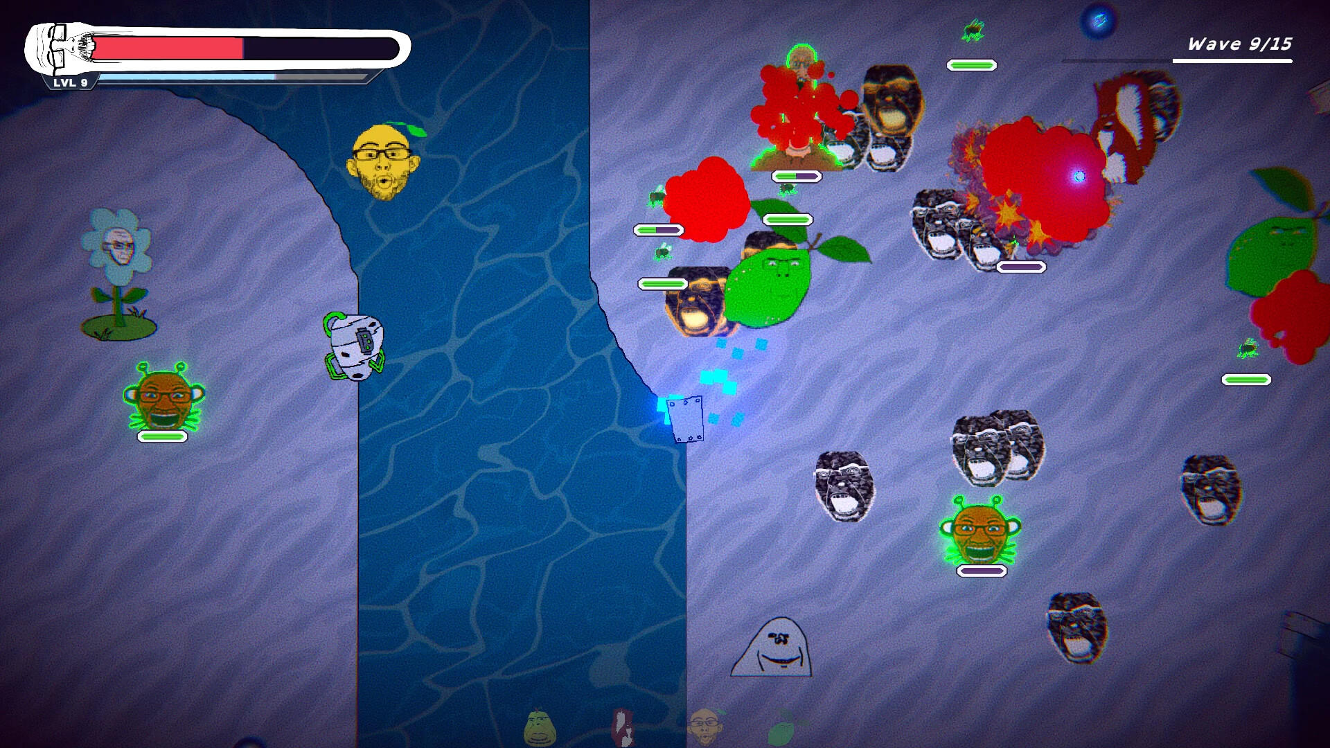 Gem Defender: Soyjak Survivors screenshot game