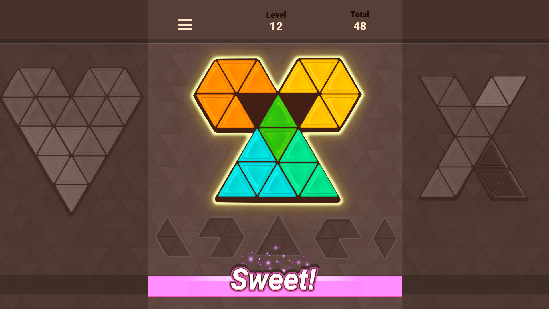 Triangle Tangram Game Screenshot