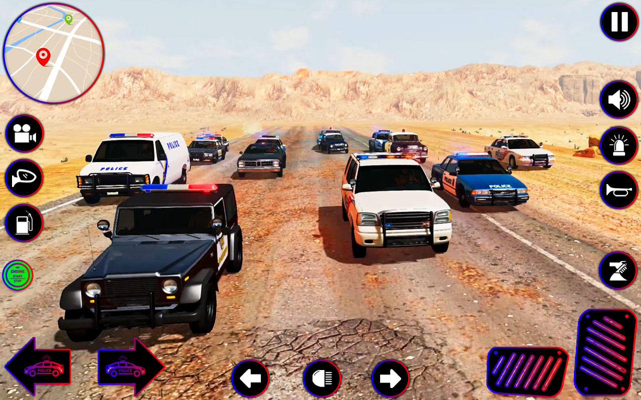 American Police Car Game 2024 Game Screenshot