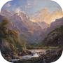 Icon of Mountain Landscape Puzzle