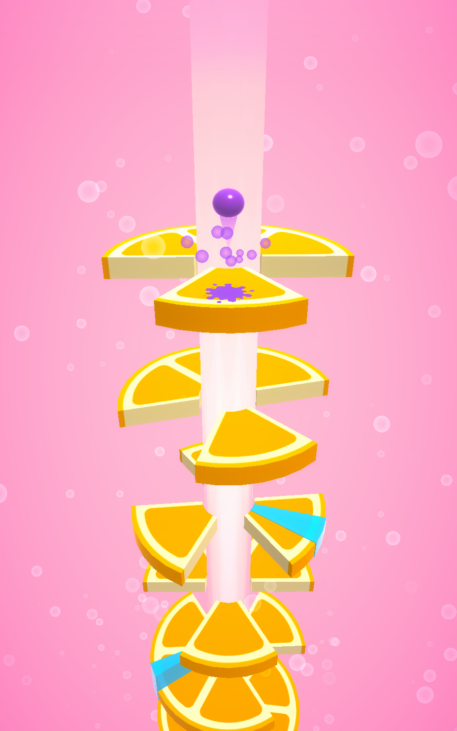 Drop Helix Stack Fruit Game Screenshot