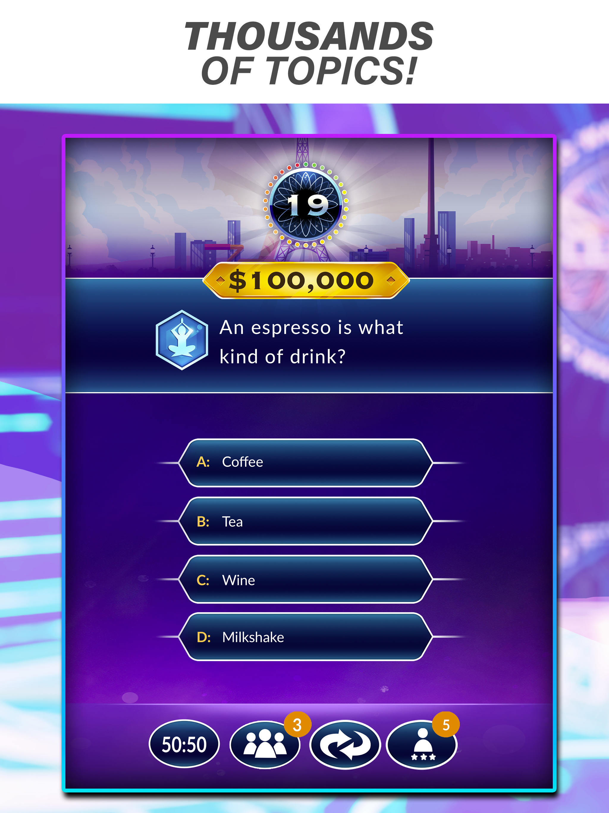 Official Millionaire Game Game Screenshot