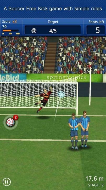 Screenshot 1 of Finger soccer : Football kick 