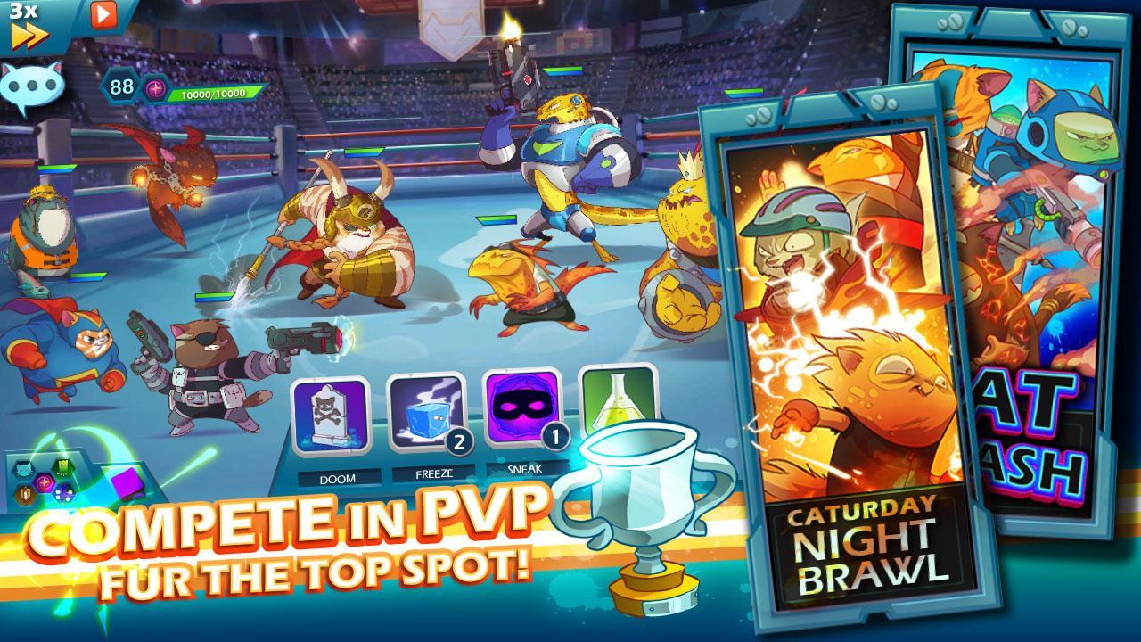 Cuplikan Layar Game 9 Lives: A Tap Cats RPG