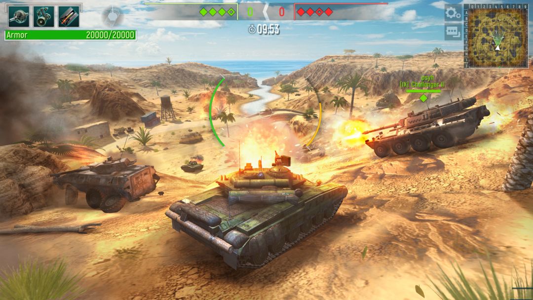 Tank Force: War games of Blitz ภาพหน้าจอเกม