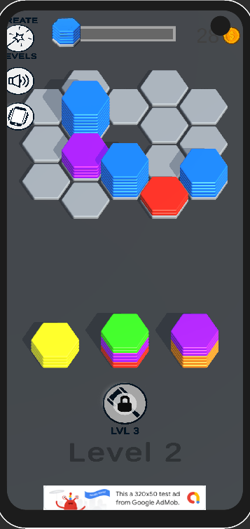 Hexa Sort Color Game Screenshot