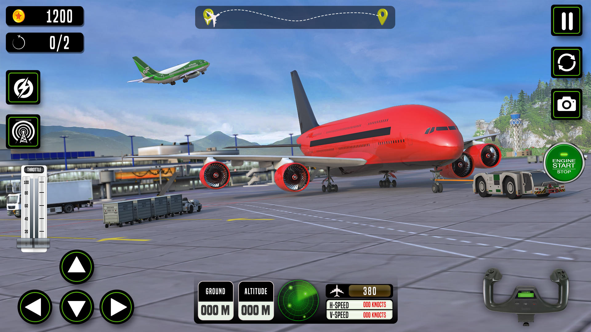 Airplane Game Sim Flight 3D ゲームのスクリーンショット