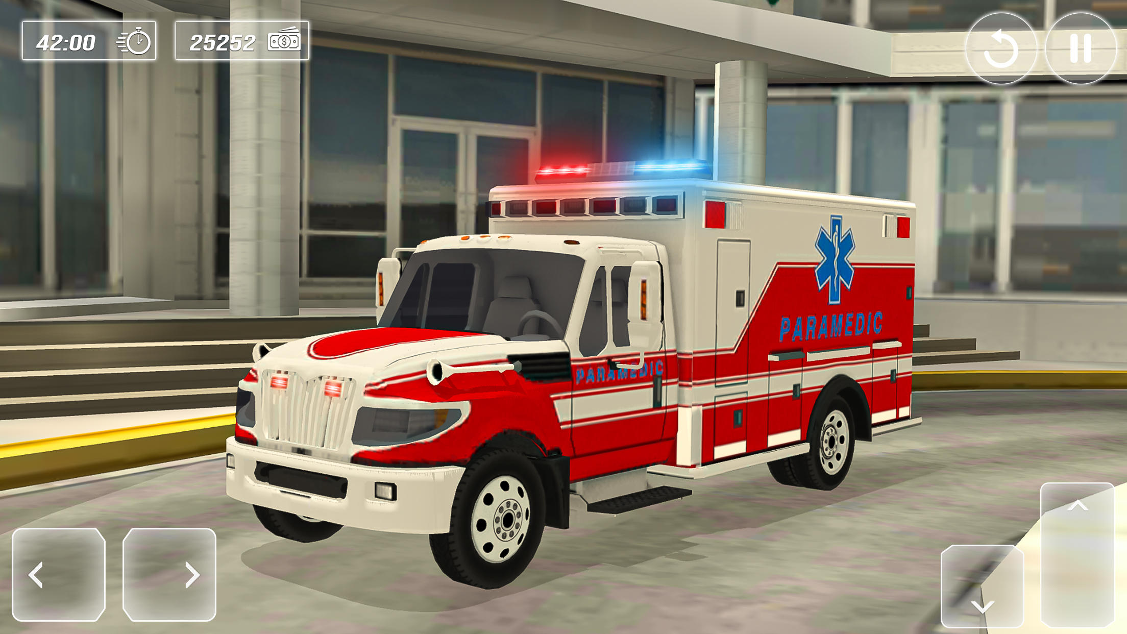 Ambulance Driving Rescue Games ゲームのスクリーンショット