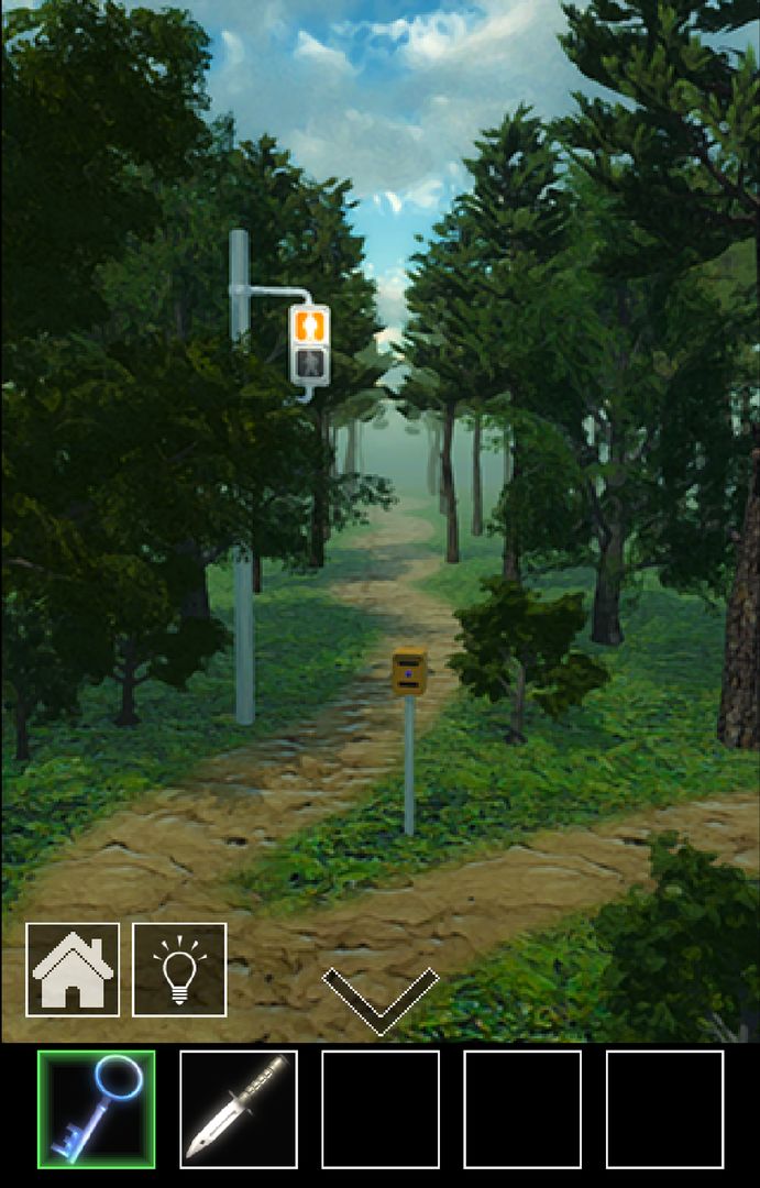 Screenshot of 脱出ゲーム　信号のある道