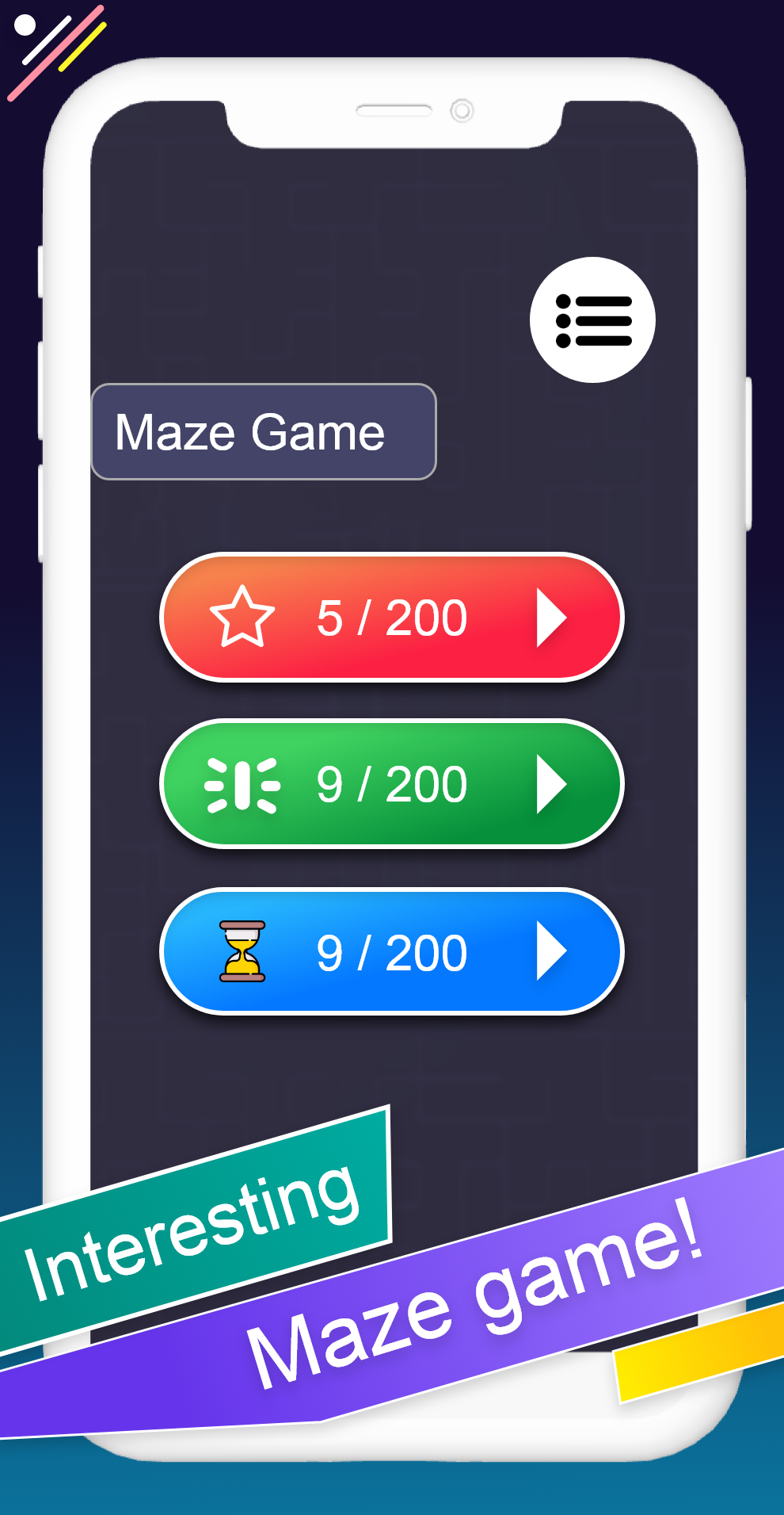 The Mazes: Labyrinth Puzzle 迷宫 Game Screenshot