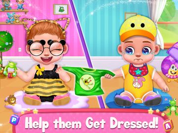 충만한 엄마 과 쌍 아가 케어 양식장 경기 게임 스크린샷