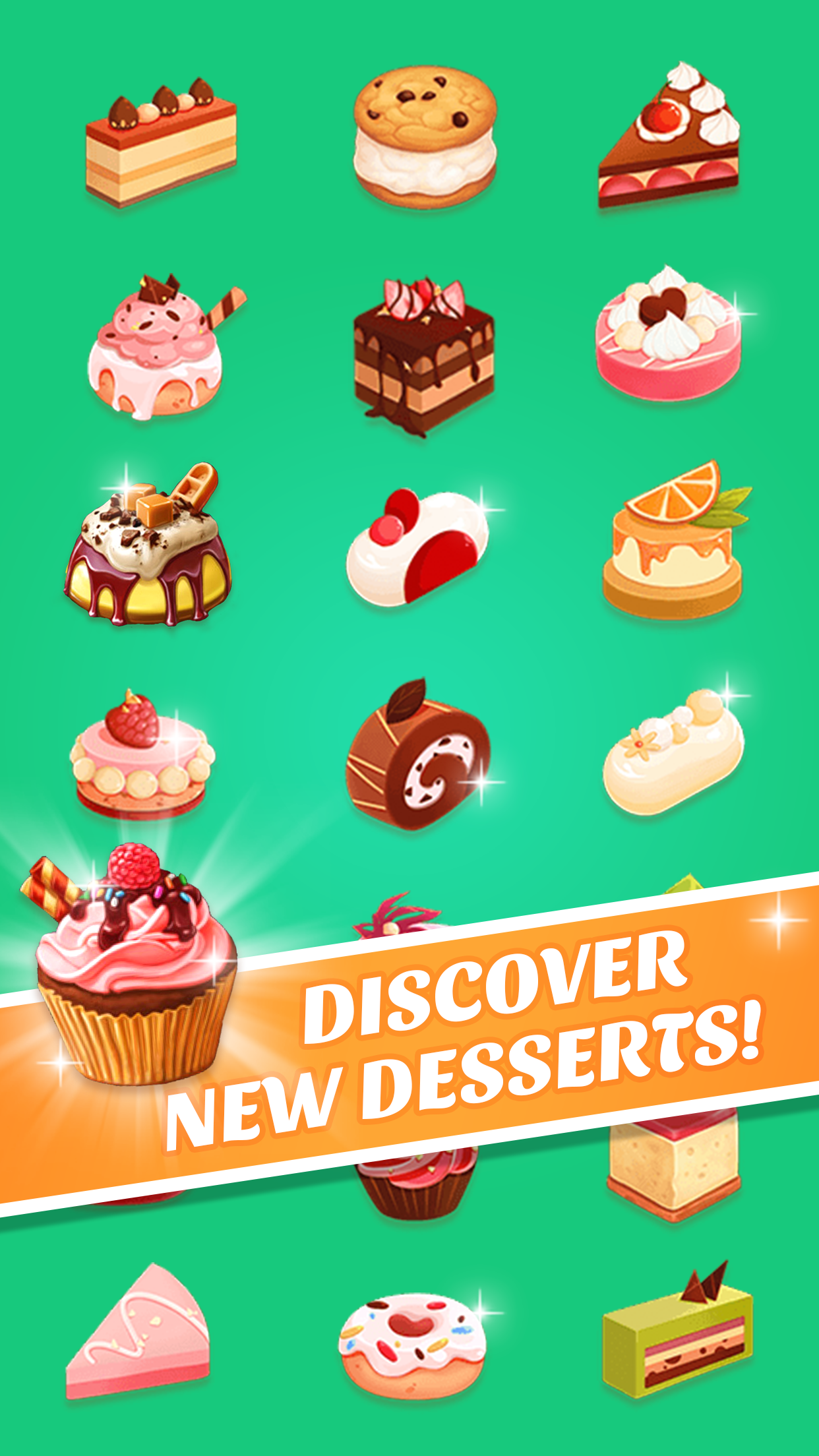 Merge Desserts - Idle Game Game Screenshot