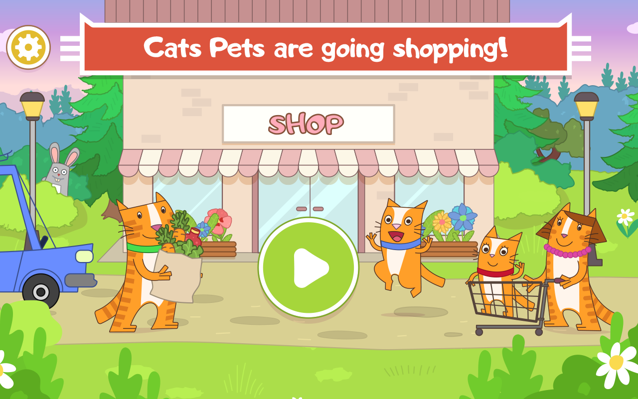 Captura de Tela do Jogo Cats Pets: Store Shopping Games For Boys And Girls