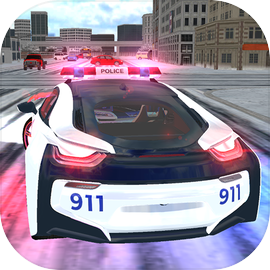 American i8 Police Car Game 3D