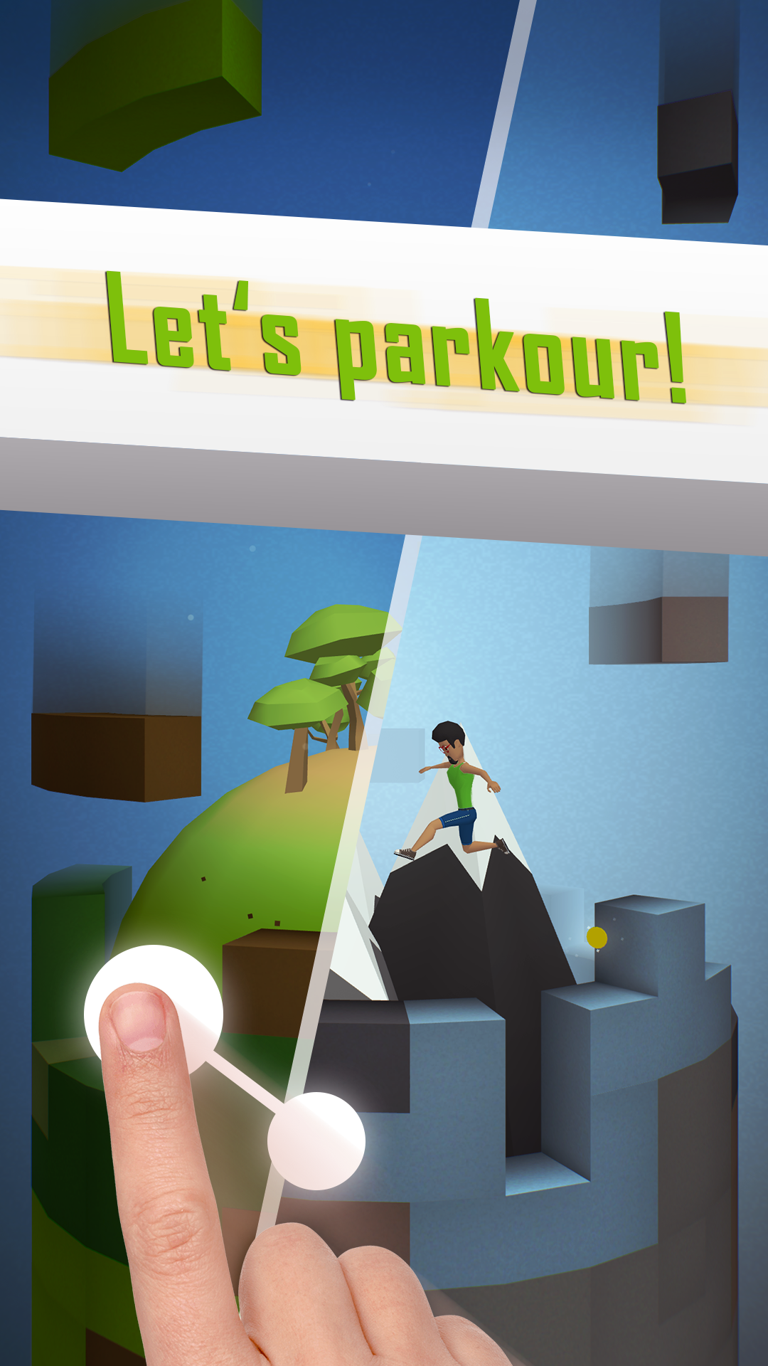 Tetrun: Parkour Mania - free running game Game Screenshot