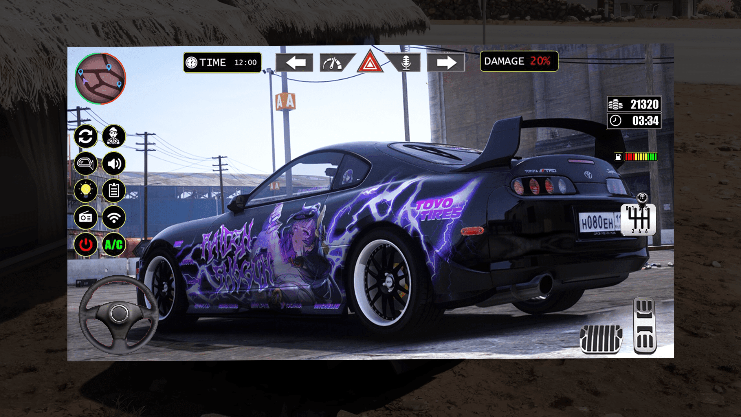 Extreme Toyota Supra Simulator Game Screenshot