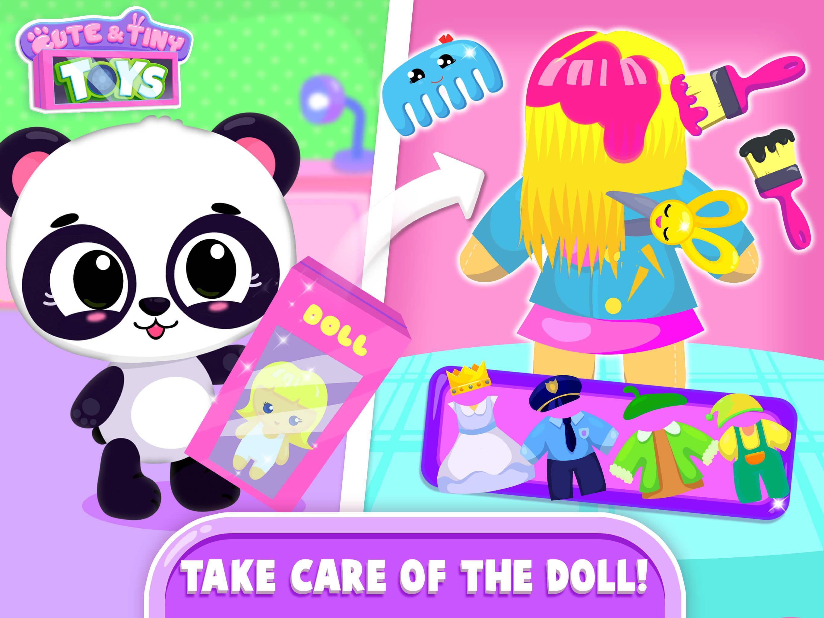 Cute & Tiny Toys - Doll, Dino, Car, Bear & Robot Game Screenshot