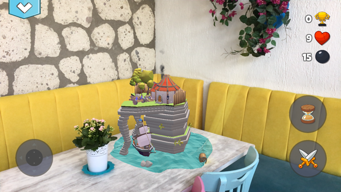 Bombaroom AR Game Screenshot