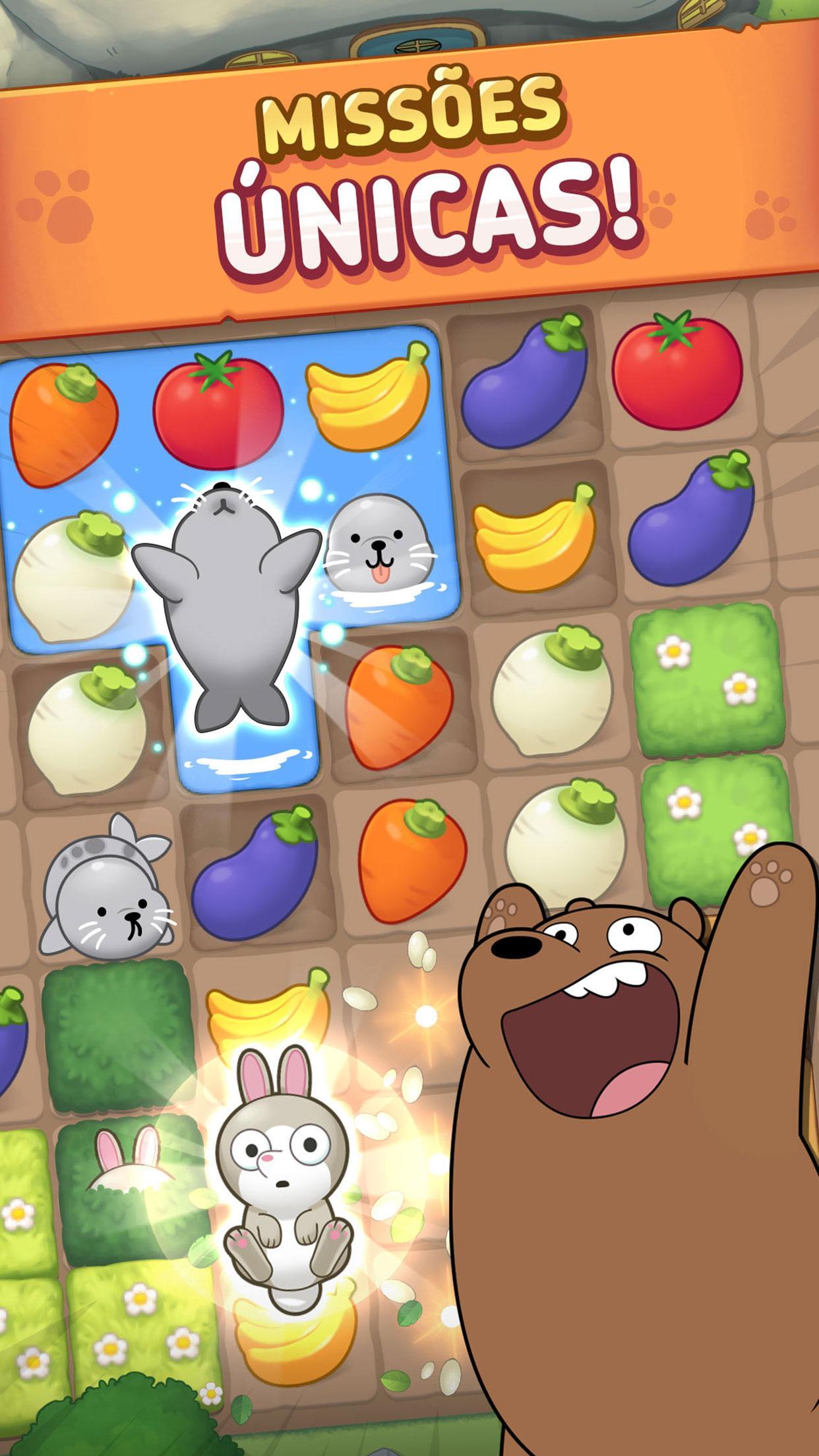 Captura de Tela do Jogo We Bare Bears Match3 Repairs