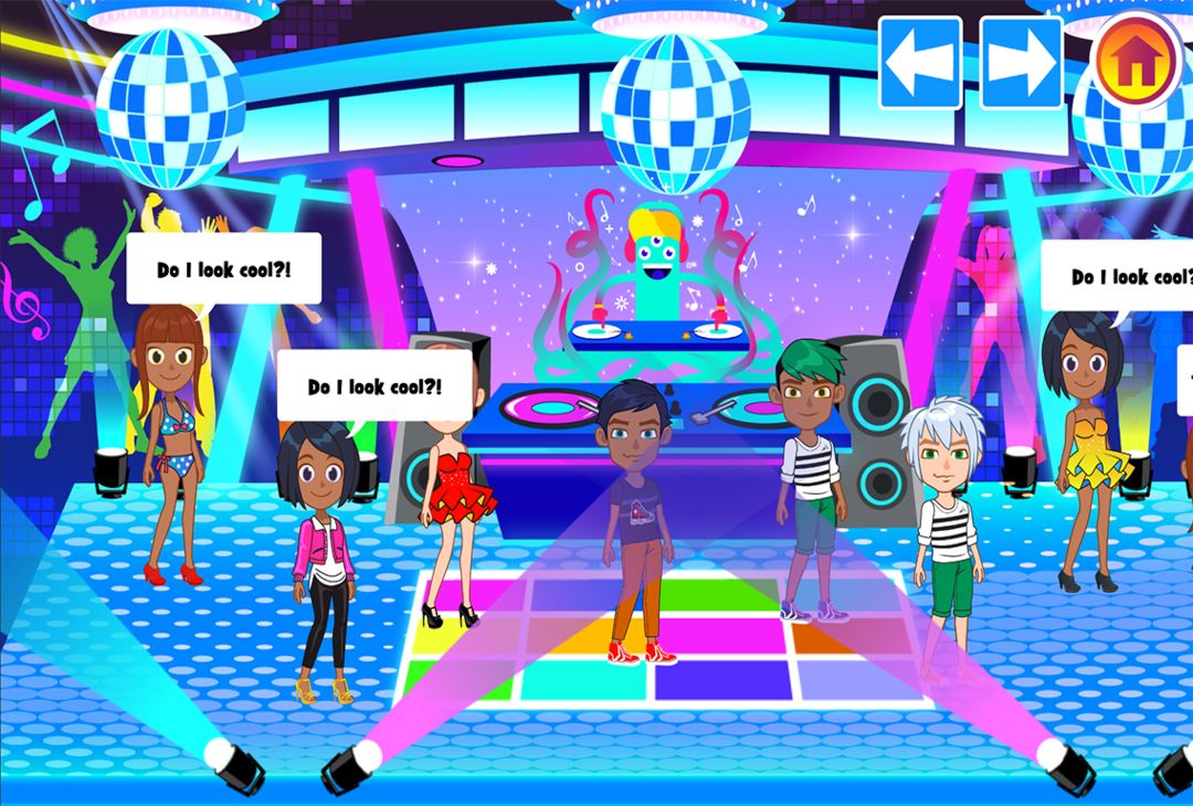 My Pretend Neon Night Club - Kids Dance Games FREE 게임 스크린 샷